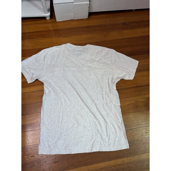 Y2K Tommy Hilfiger Spell Out Shirt Heather Gray Embroidered Vintage Mens Medium - Picture 3 of 8